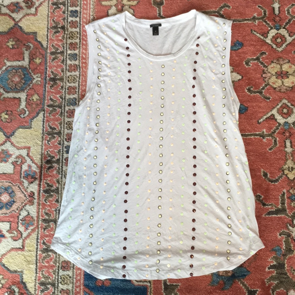J Crew sleeveless shirt